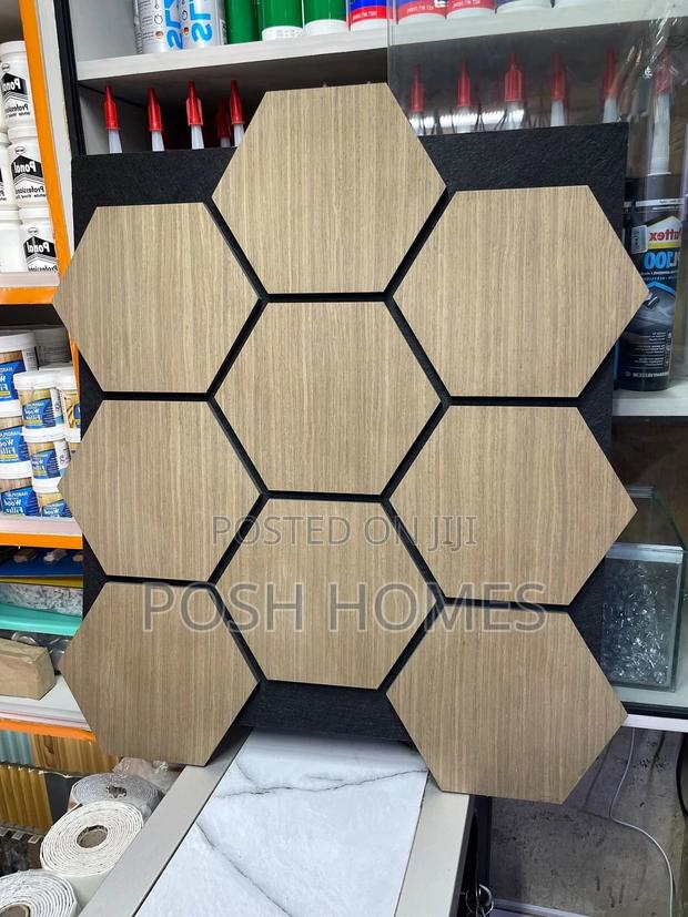 Decorative Acoustic Wood Panels Hexagonal