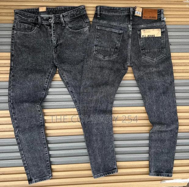 Quality Denim Slim Fit Casual Plain Mens Jeans - thumbnail 5