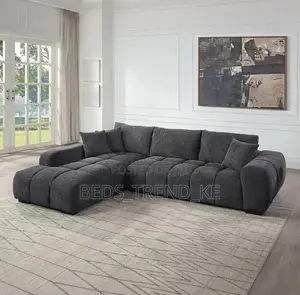 Majestic Plush 6 Seater Bubble L Sofa