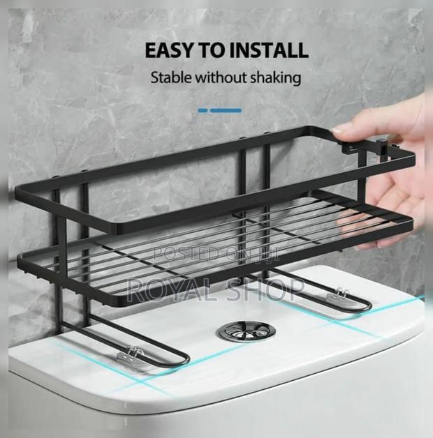 Single Layer Over the Toilet Rack