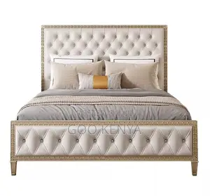 Home Bed; Modern Solid Oak Bed With Extendable Drawers