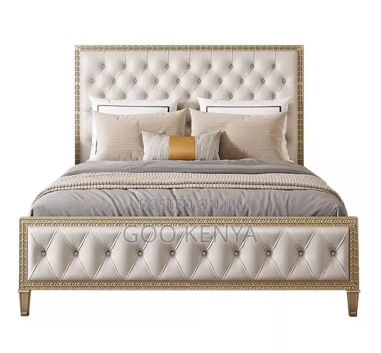 Home Bed; Modern Solid Oak Bed With Extendable Drawers