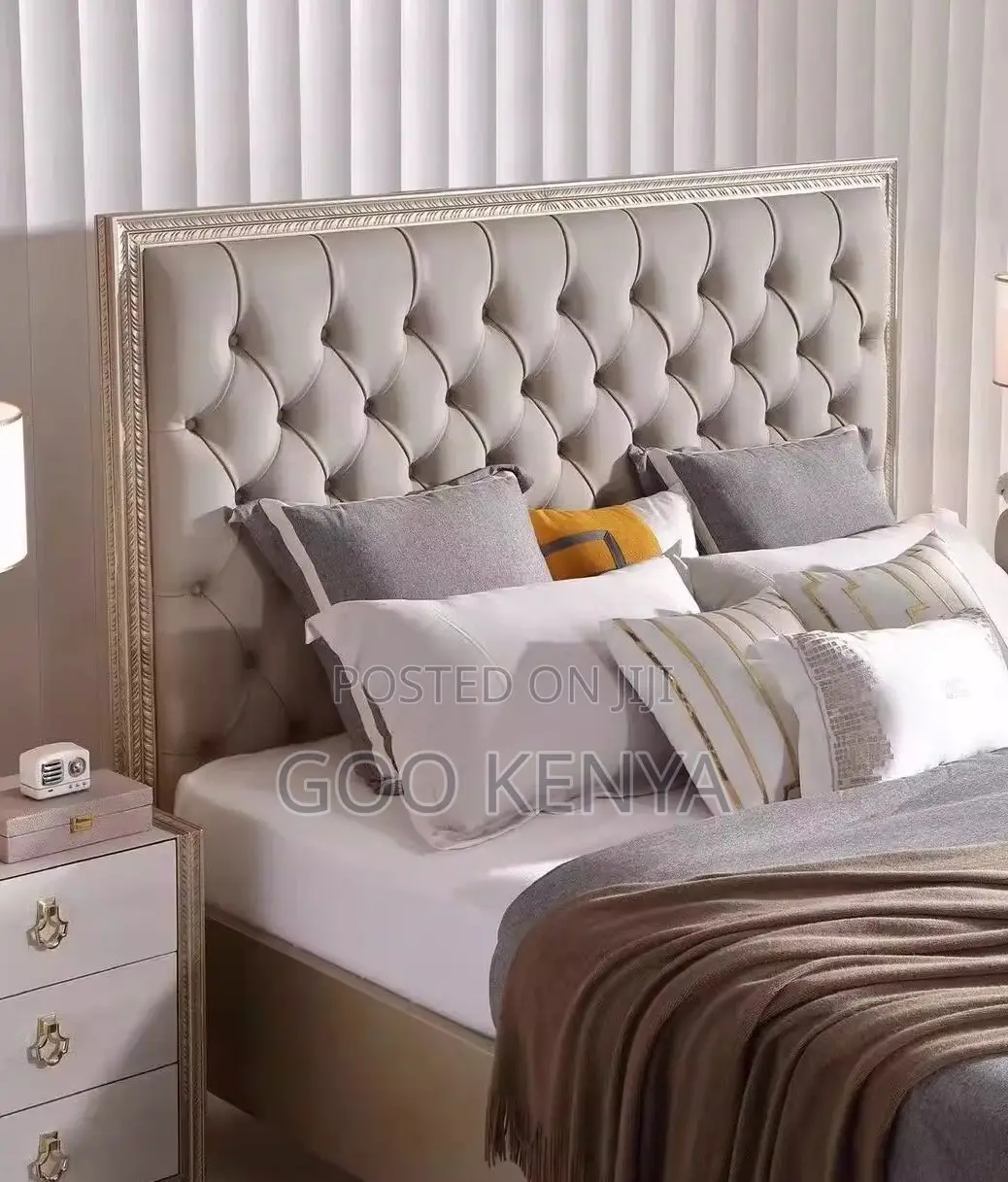 Home Bed; Modern Solid Oak Bed With Extendable Drawers