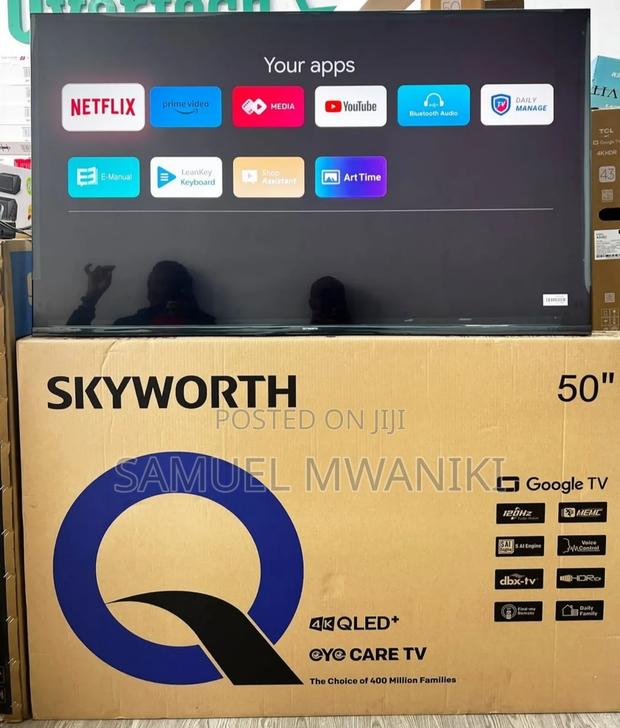 Skyworth 50′′ Uhd Qled Google Smart Tv Latest Model With Eye Care - thumbnail 2