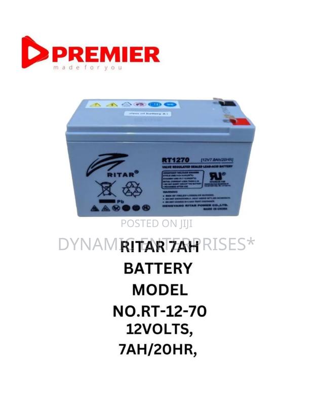 Ritar Rt1270 12v 7ah Sealed Lead-Acid Battery