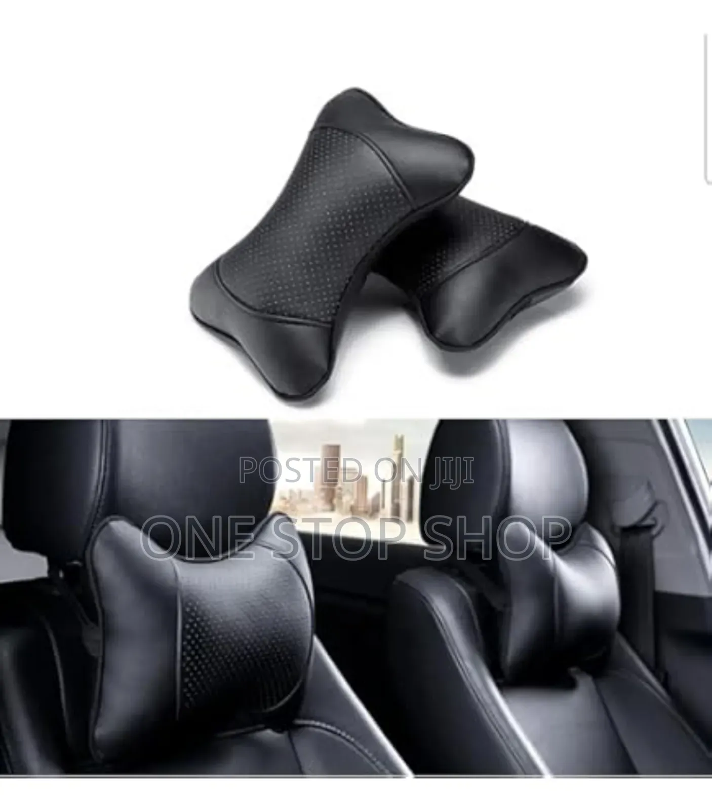 Generic 2pcs Neck Pillow Breathable Headrest Cushion