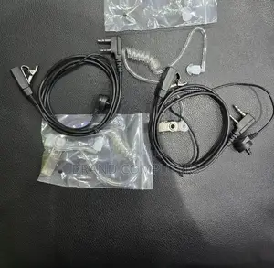 Coiled Clear Tube Radio Call Earpiece