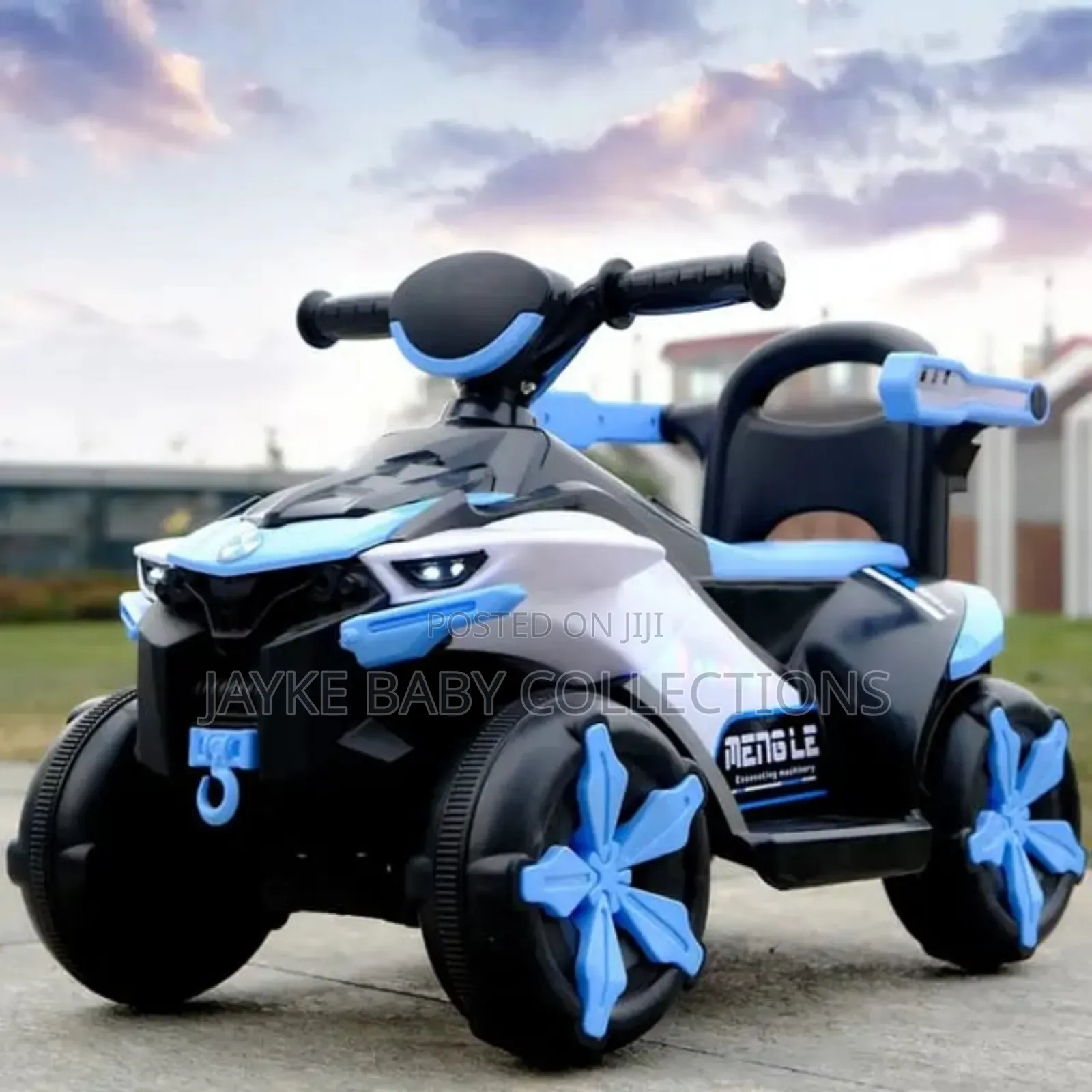 Kids Electric Quad Bike – Blue Black Ride-On