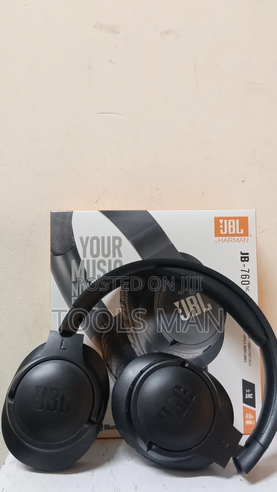 JBL Wireless Over-Ear Noise-Cancelling Headphones.