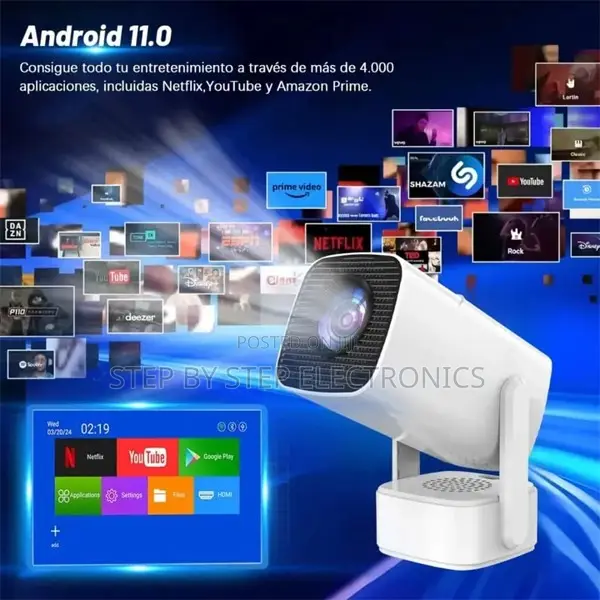 High Resolution 1080p Projector With Netflix and App Store