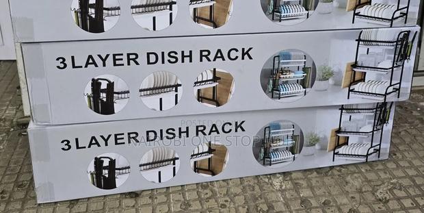 3 Layer Carbon Dish Drying Rack