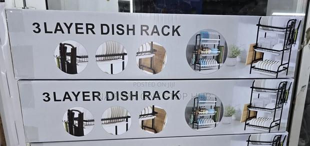 Rust Resistant 3 Tier Carbon Dish Rack