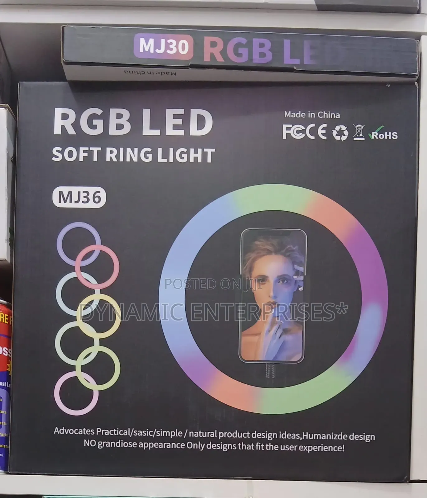 RGB Led Soft Ring Light, Model Mj36