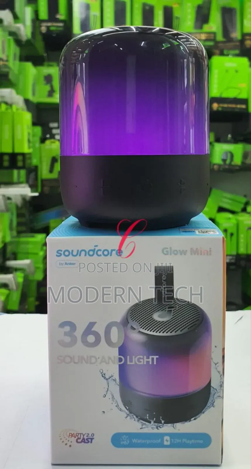 Anker Soundcore Glow Mini 360°, Sound Light Portable Speaker