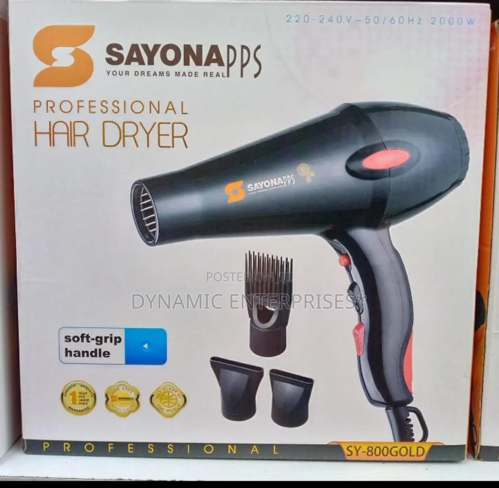 Sayona Sy-300 Gold Professional Hair Dryer