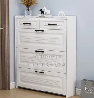Home Shoe Rack; Modern Ultra-Thin Shoe Cabinet With Storage Drawer