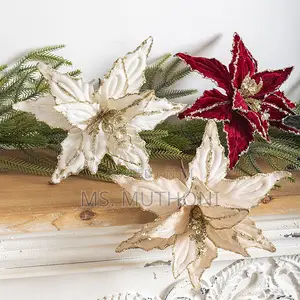2 PCS Artificial Flowers Christmas Flower