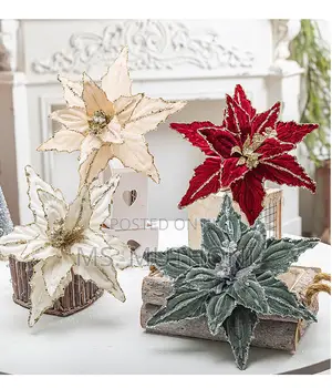 2 PCS Artificial Flowers Christmas Flower