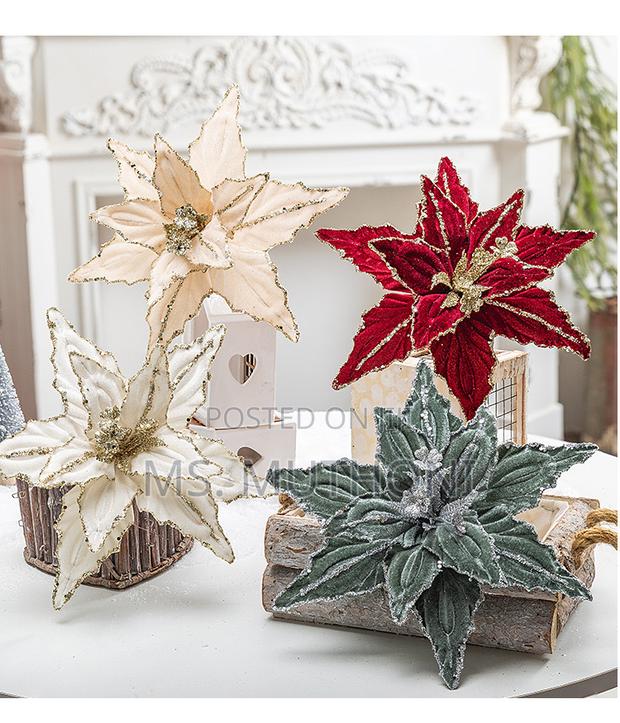 2 PCS Artificial Flowers Christmas Flower - thumbnail 3