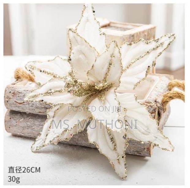 2 PCS Artificial Flowers Christmas Flower - thumbnail 2