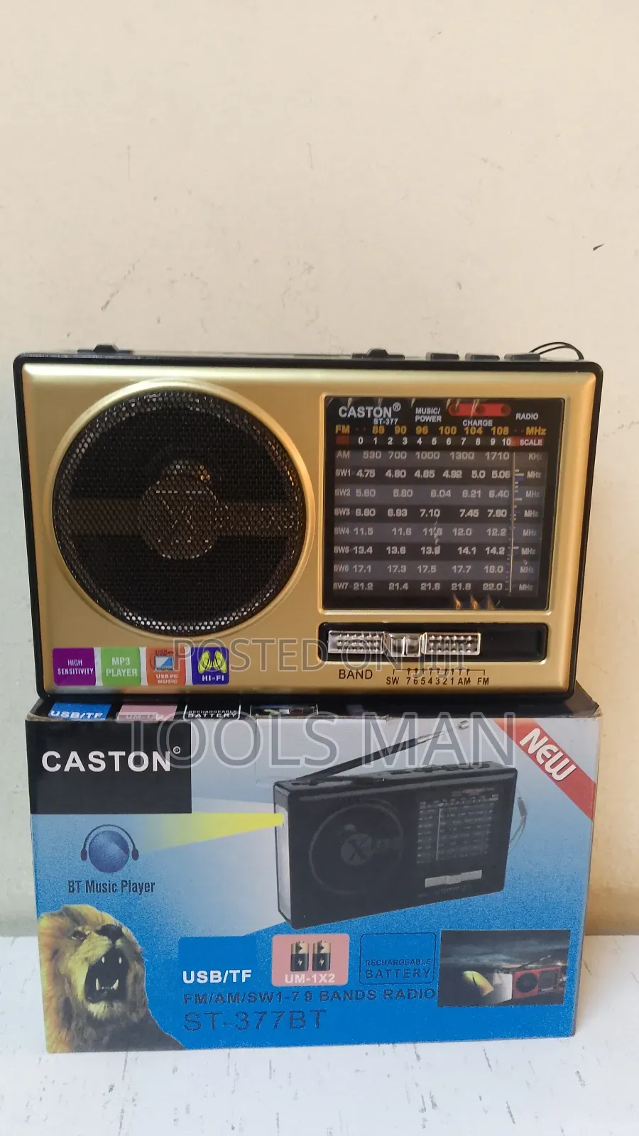 Caston St-377bt Portable Multi-Band Radio and Bt Music Player.