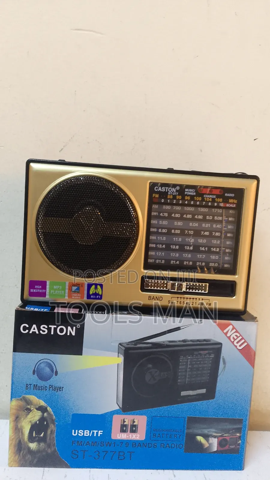 Caston St-377bt Portable Multi-Band Radio and Bt Music Player.