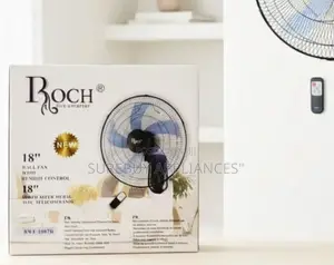 Roch 18-Inch Remote Wall Fan – Quiet, Efficient, and Easy to Use