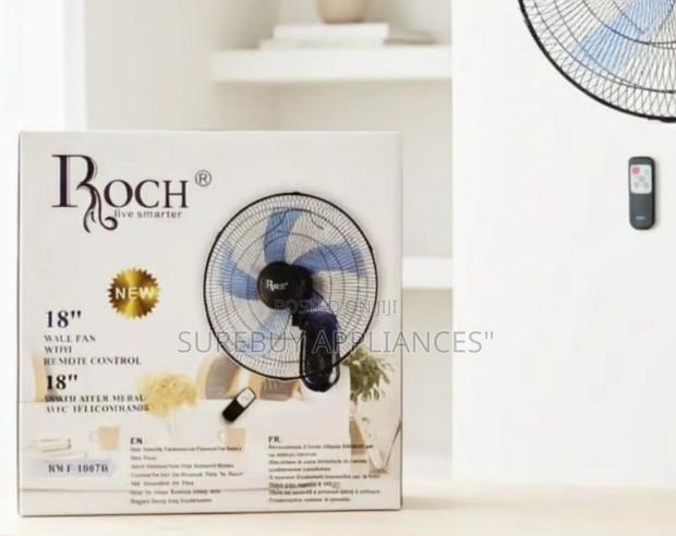 Roch 18-Inch Remote Wall Fan – Quiet, Efficient, and Easy to Use