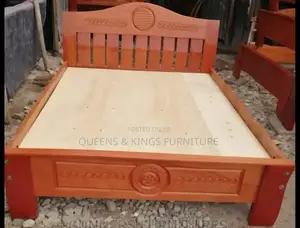 5x6 Mahogany Hardwood Beds With Headboard Sturdy,Elegant Comfortable