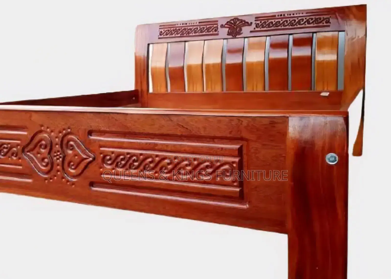 5x6 Mahogany Hardwood Beds With Headboard Sturdy,Elegant Comfortable