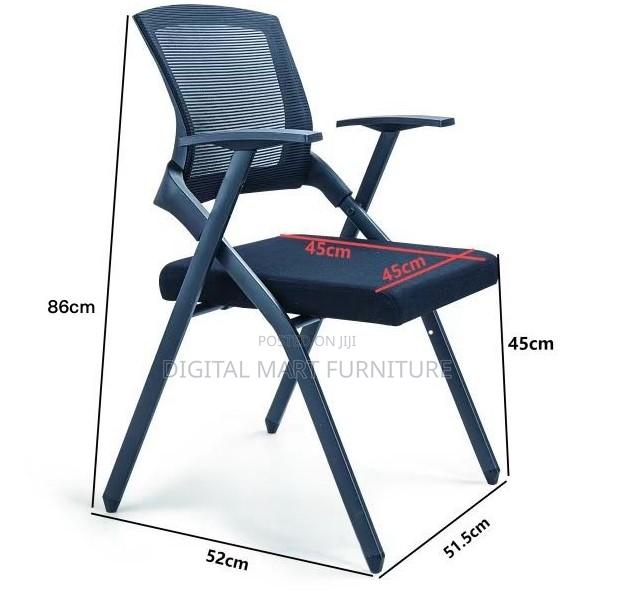 Armed Foldable Black Travel Chair - thumbnail 5