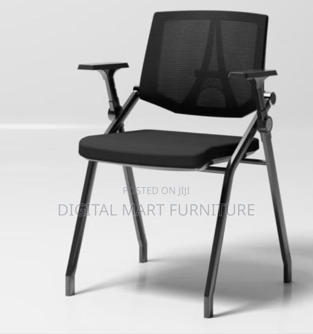 Armed Foldable Black Travel Chair - thumbnail 7