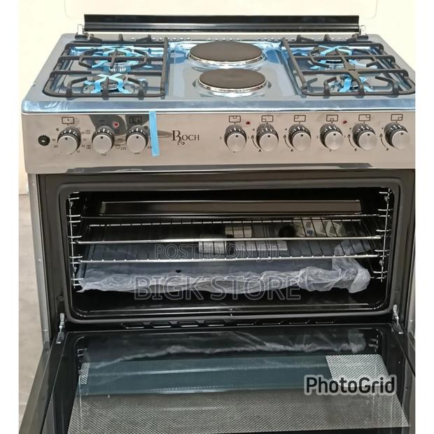 Roch Standing Cooker+ Electric Oven, 4gas Plate + 2 Electric - main view