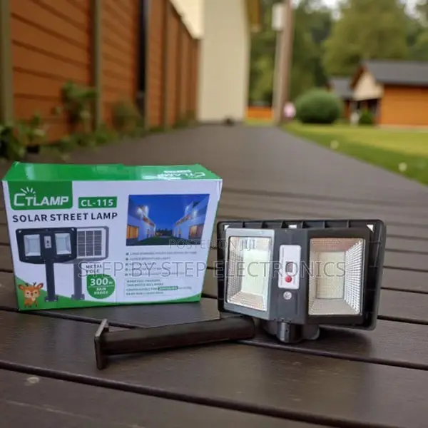 Ctlamp 300w Double Sided Super Bright Solar Street Light Lamp Durable