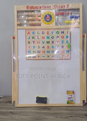 2 In 1 Multifunctional Board With Magnetic Letters Abacus Chalk Marker