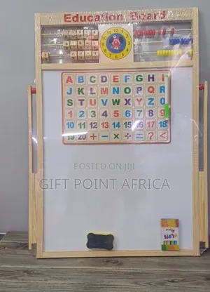 2 In 1 Multifunctional Board With Magnetic Letters Abacus Chalk Marker