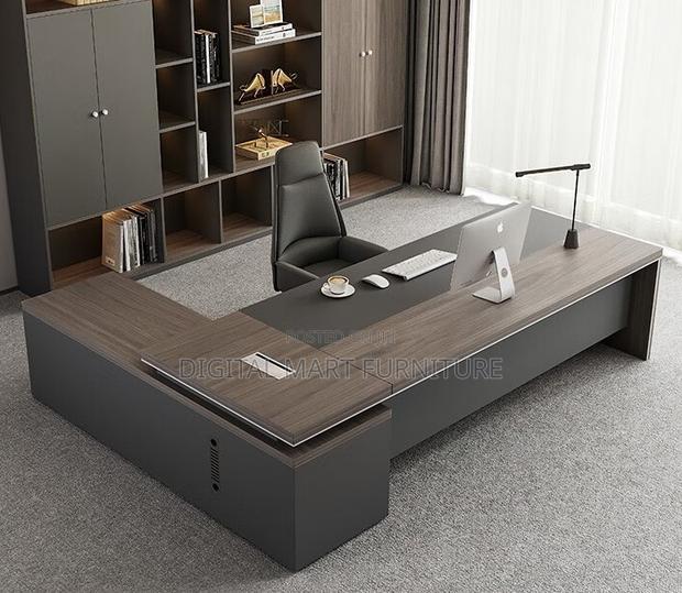 1800mm Computer Manager Desk Brown - thumbnail 5