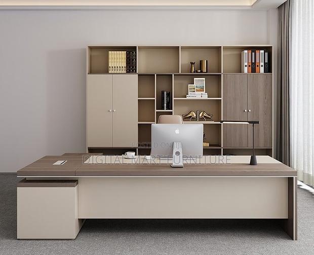 1800mm Computer Manager Desk Brown - thumbnail 6