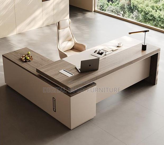 1800mm Computer Manager Desk Brown - thumbnail 13