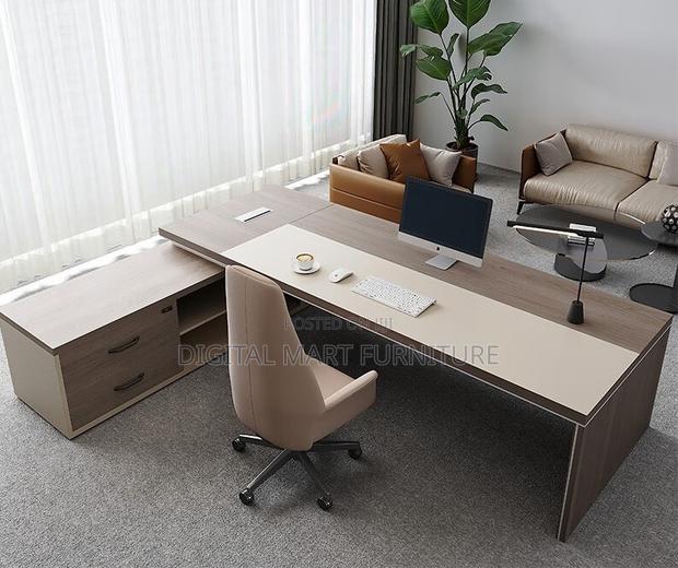 1800mm Computer Manager Desk Brown - thumbnail 15