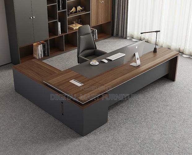 1800mm Computer Manager Desk Brown - thumbnail 16