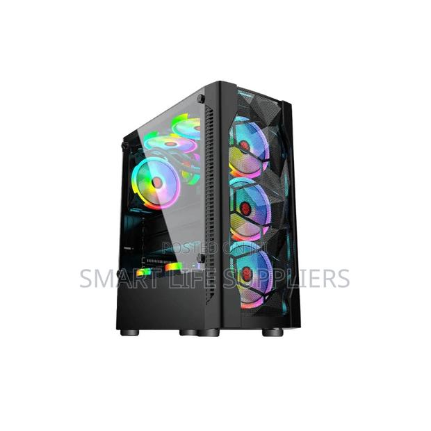Gamekm Ah500b Atx and Matx Gaming Computer Casing Black