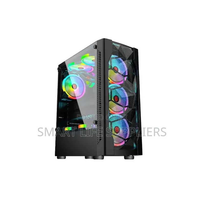 Gamekm Ah500b Atx and Matx Gaming Computer Casing Black