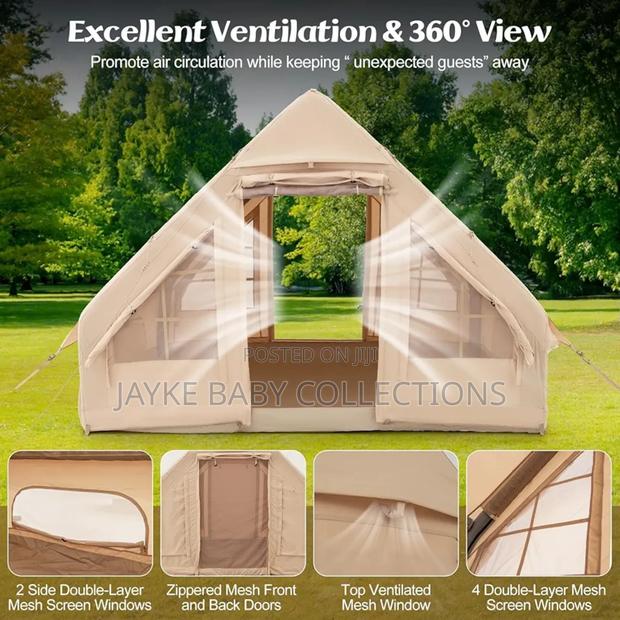 Inflatable Camping Tent | 4–6 Person | Quick Setup - thumbnail 4