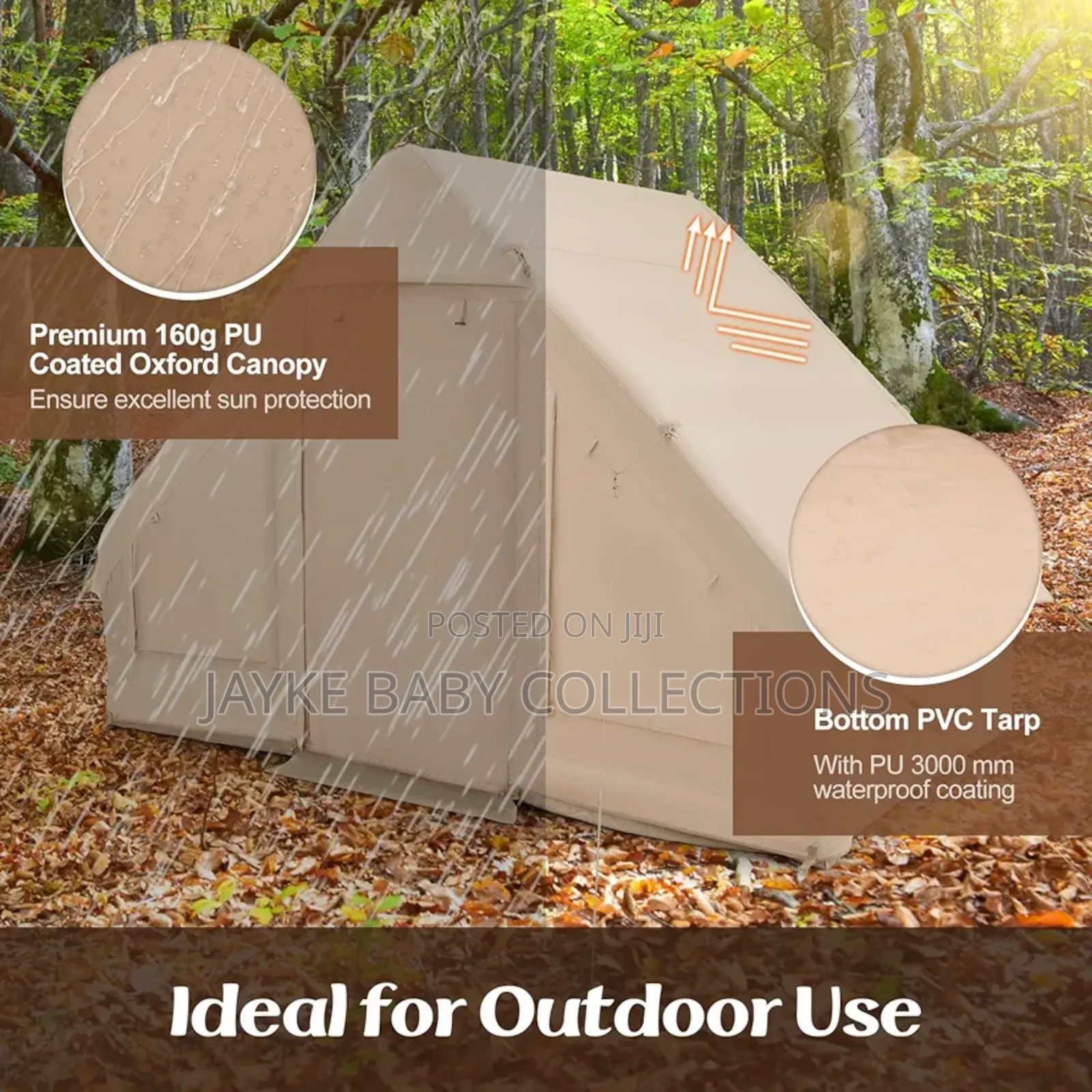 Inflatable Camping Tent | 4–6 Person | Quick Setup