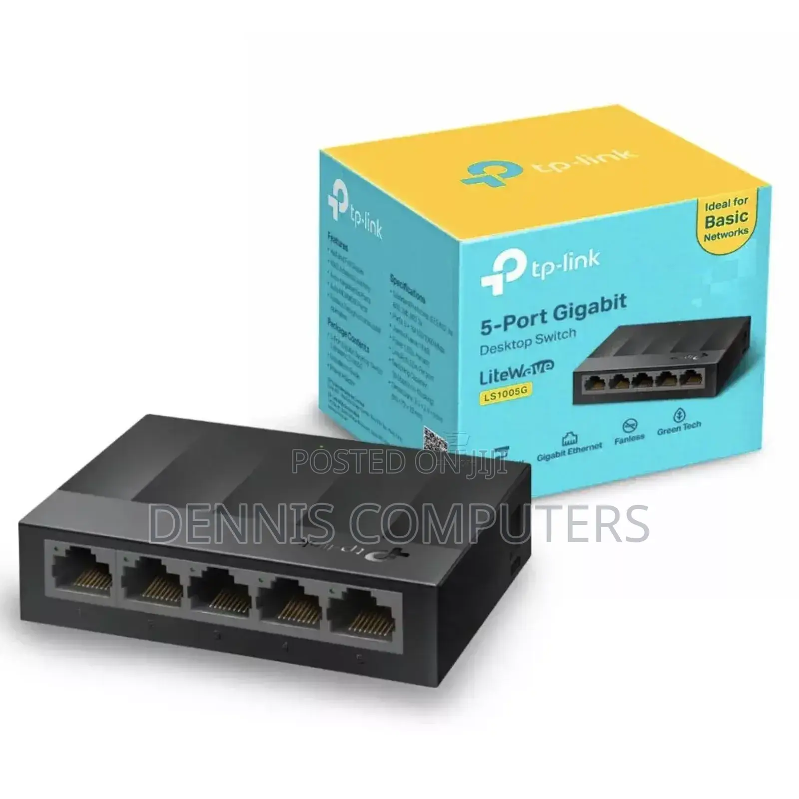 Tp-Link 5-Port Gigabit Ethernet 1000mbps Switch Tl-Ls1005g