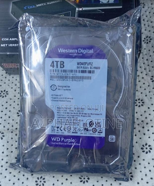 Western Digital 4tb CCTV Hard Drive” “Wd 4tb Security Camera Drive”