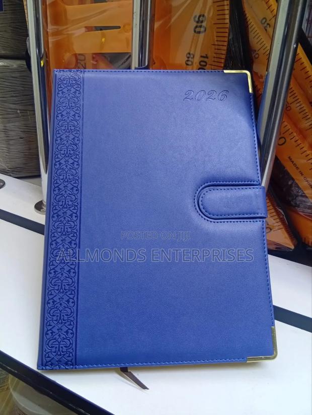 2026 Diary -Soft Leather Cover A4 Size - main view