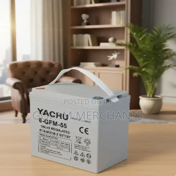 Yachu Solar Gel Battery, 12v 55ah