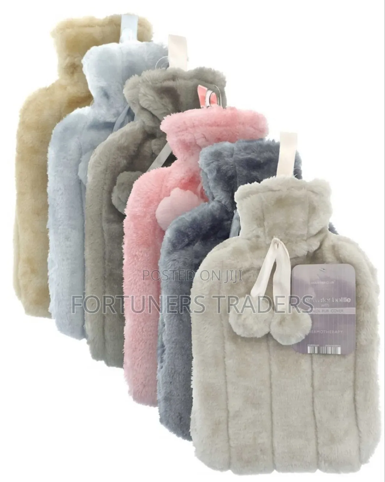 Hot Water Bottle With a Fleece Cover